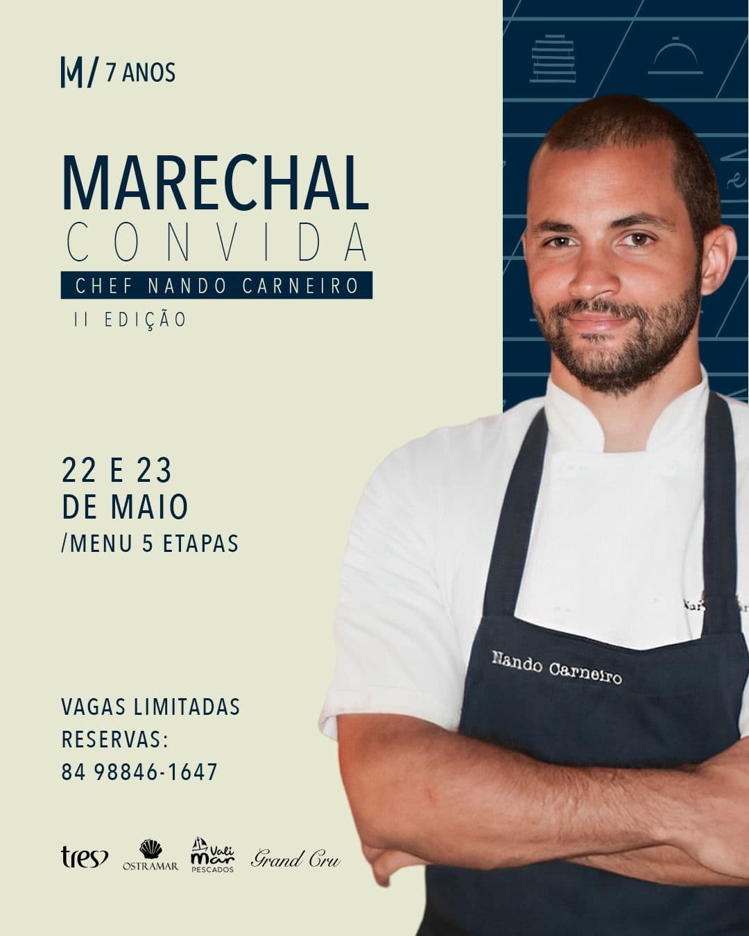 Marechal Restaurante completa 7 anos e tem programação temática em maio