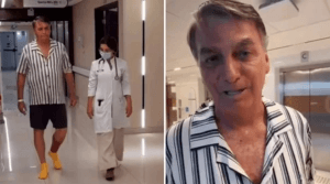 Bolsonaro diz estar melhorando da infecção na perna; veja imagem