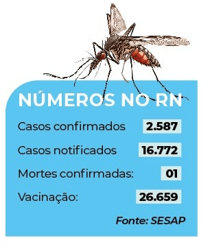 RN apresenta tendência de queda nos casos de dengue, aponta Ministério da Saúde