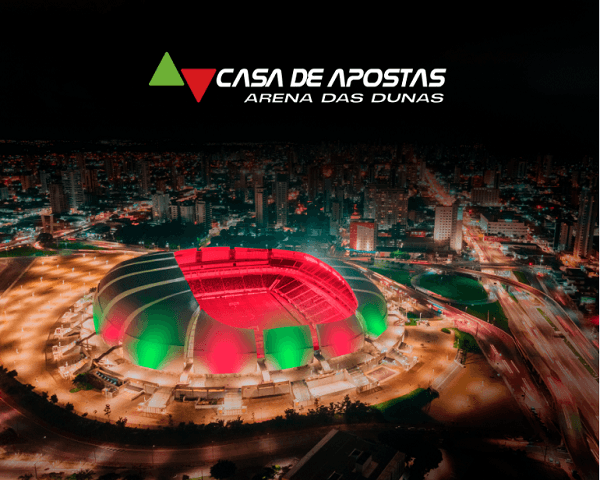 Arena das Dunas assina Naming Rights com a Casa de Apostas e anuncia novo sistema de iluminação