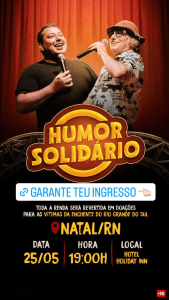 [VÍDEO] HUMOR SOLIDÁRIO: Mução e Renan da Resenha anunciam show no dia 25 de maio em Natal com toda a renda sendo revertida em doações para o RS