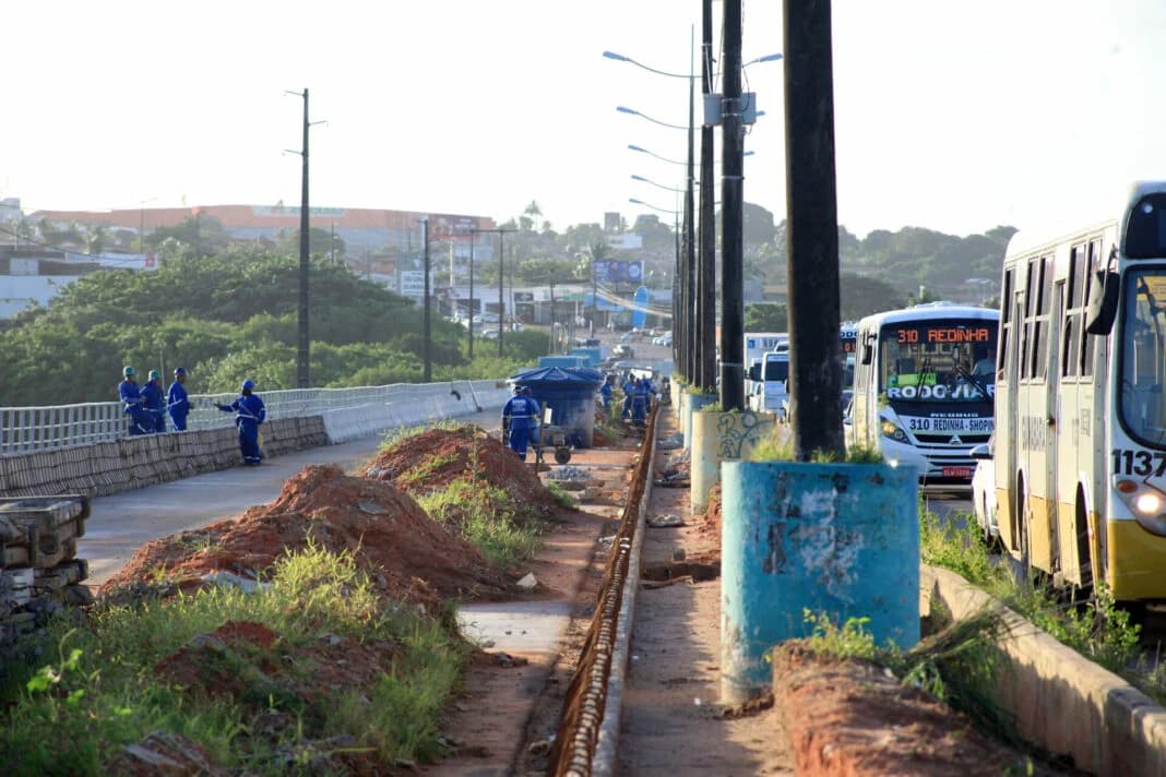 Obra na ponte de Igapó precisa avançar 65% em nove meses para cumprir prazo