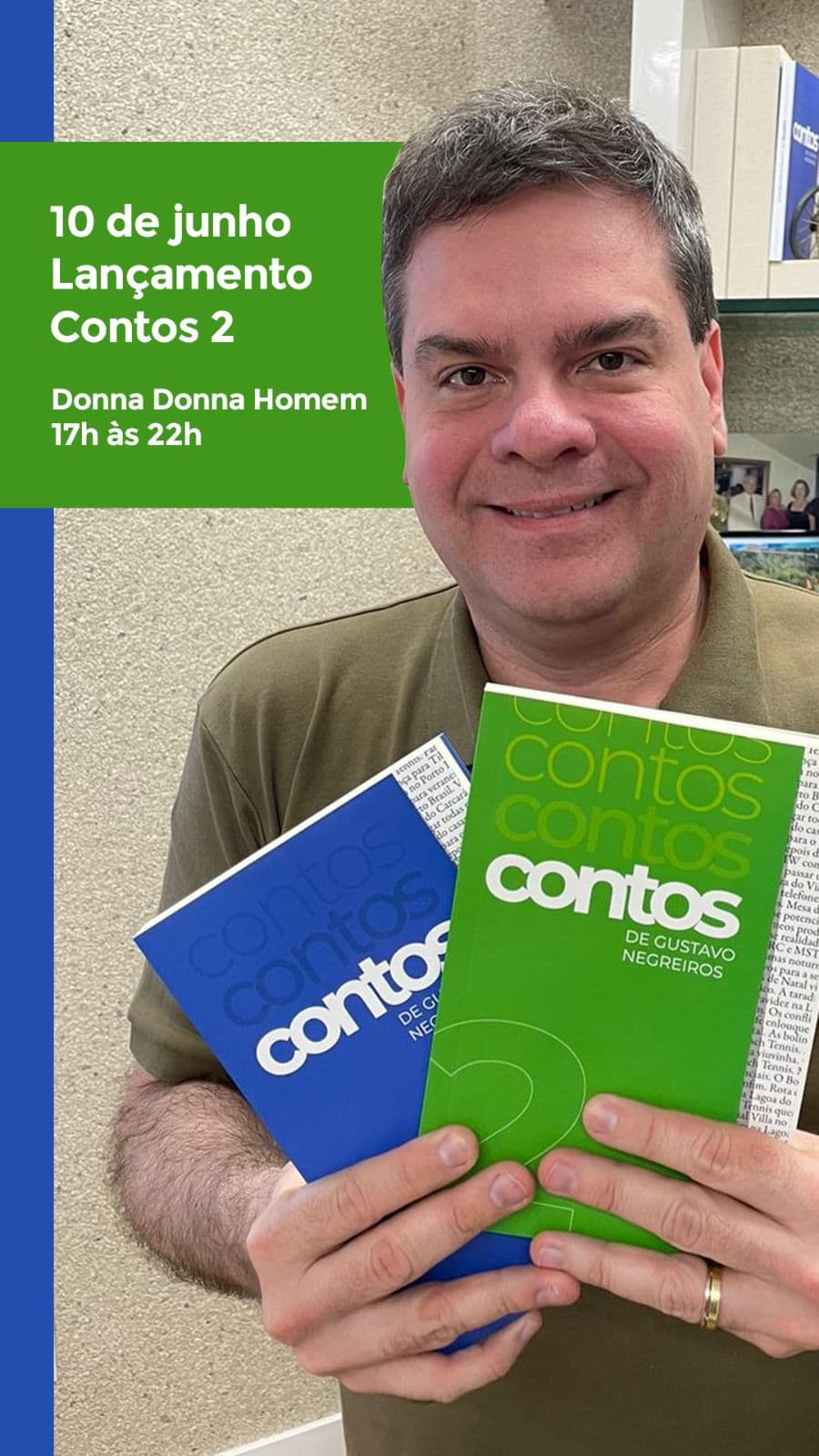 Novo livro de contos de Gustavo Negreiros será lançado segunda-feira (10)