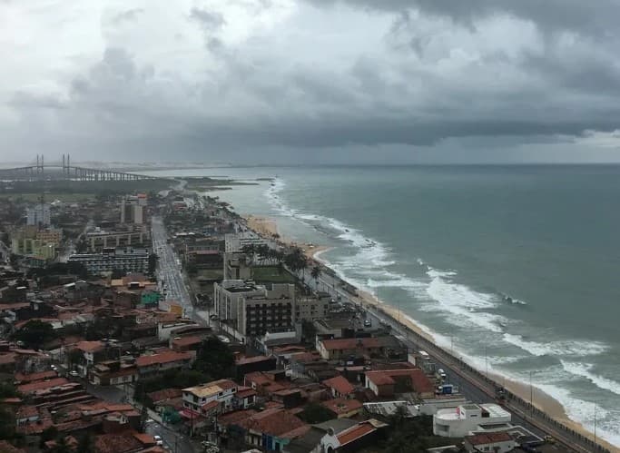 Litoral potiguar tem chuvas de até 155 milímetros em 24 horas