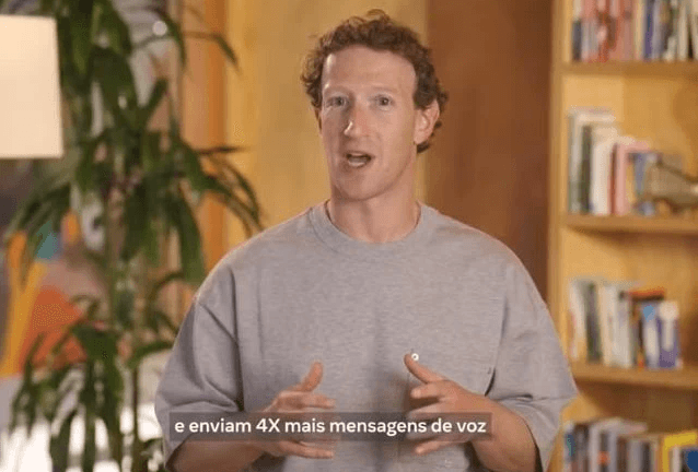 "País do Zap Zap": Brasil envia "4 vezes mais áudios de WhatsApp do que em qualquer outro país", diz Mark Zuckerberg
