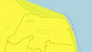 Inmet emite alerta de vendaval para todo o RN