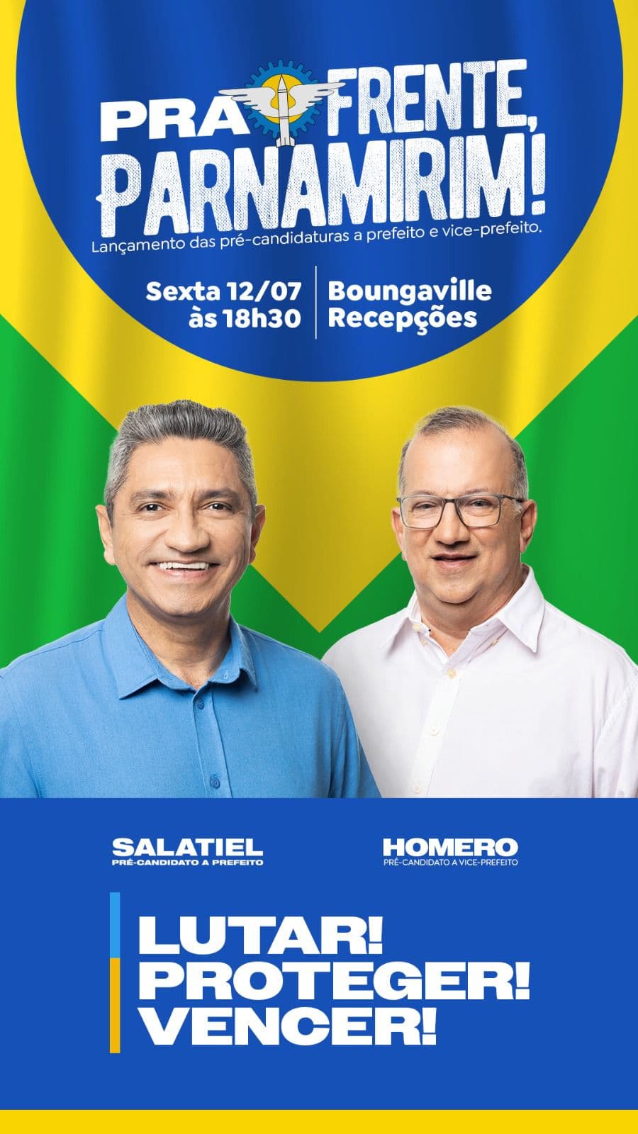 Pra frente Parnamirim: Salatiel e Homero oficializam pré-candidaturas