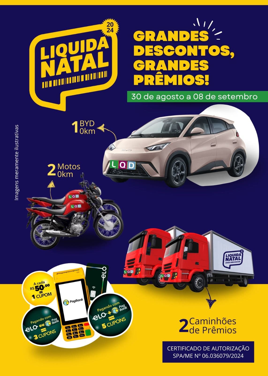 Liquida Natal e CDL Natal vão sortear um carro elétrico na 23ª edição da maior Campanha de Vendas do Comércio potiguar
