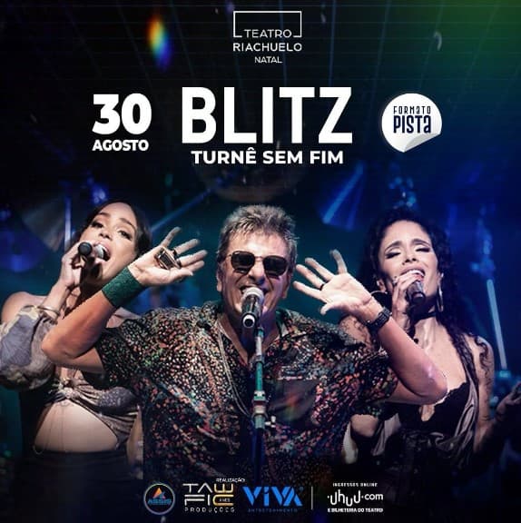 Natal recebe "Turnê Sem Fim" da banda Blitz no dia 30 de agosto