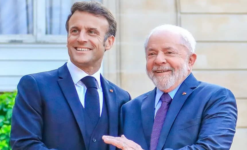 Macron liga para Lula para elogiar posição do país sobre Venezuela