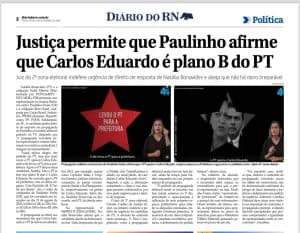 Justiça permite que Paulinho afirme que Carlos Eduardo é plano B do PT