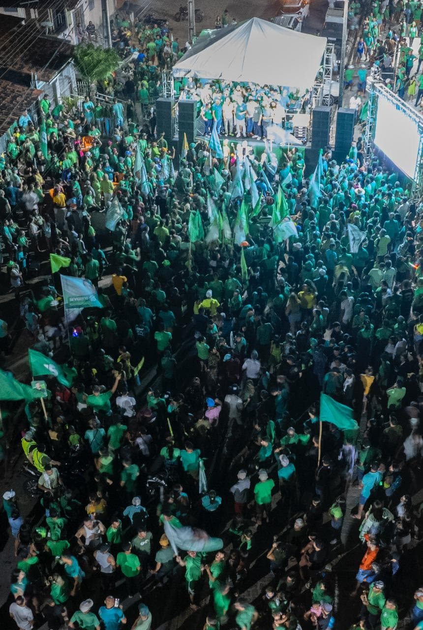 Severino e Kleber Rodrigues participam da maior carreata da campanha em  São José de Mipibu