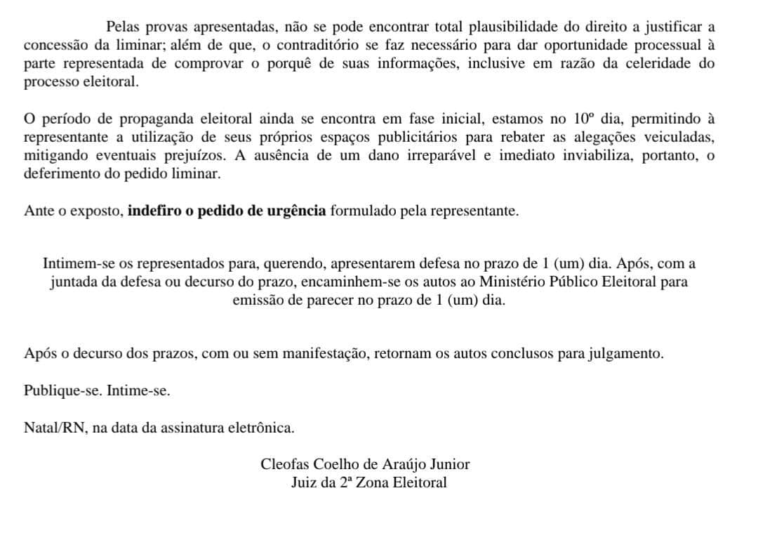 Na tentativa de barrar Paulinho Freire, campanha de Carlos Eduardo acumula derrotas na Justiça