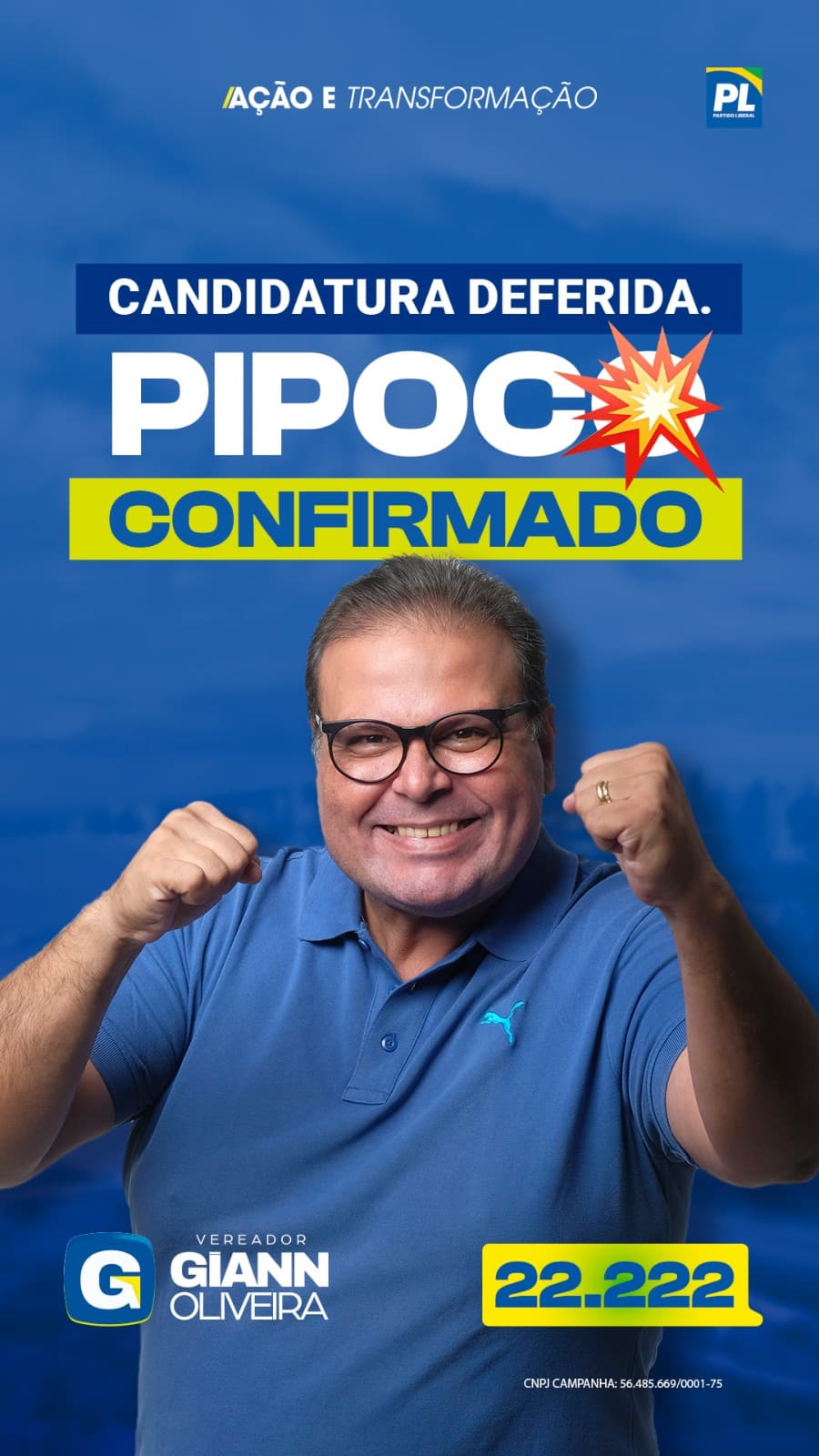 Candidatura de Giann Oliveira é deferida pelo TRE