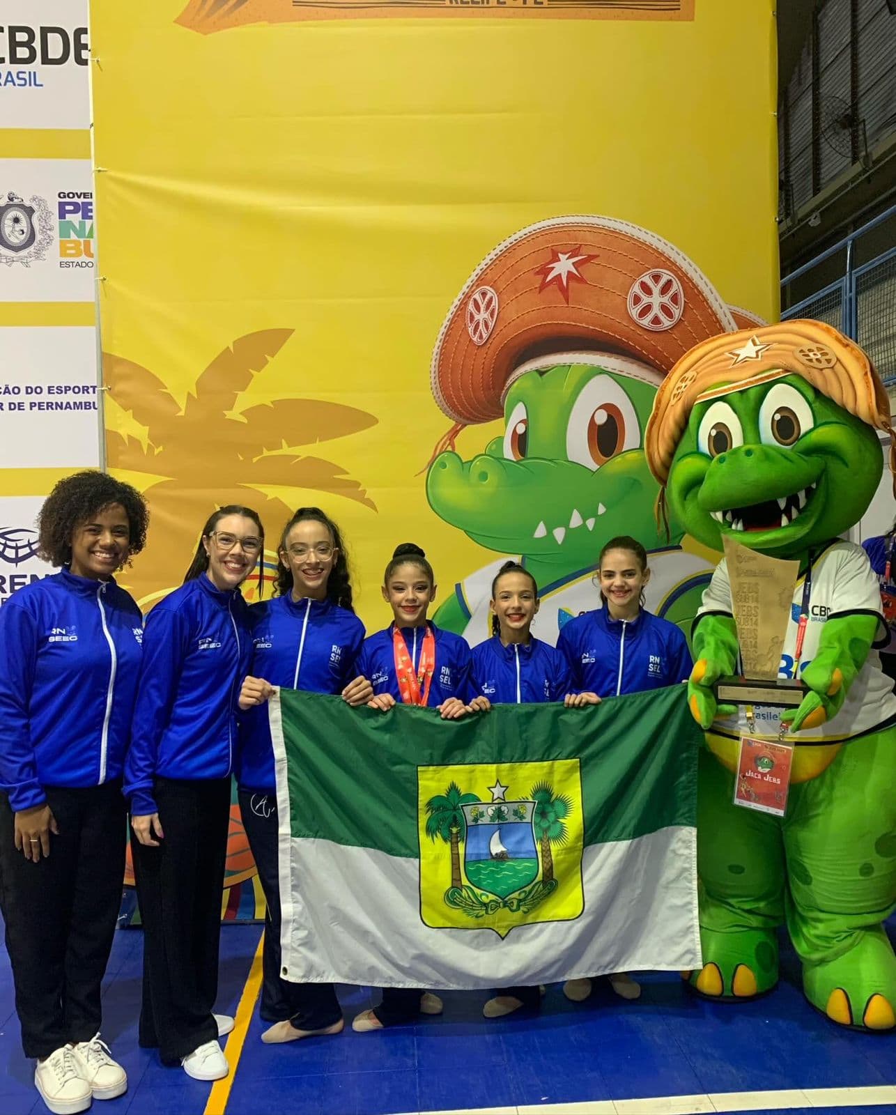 Ginástica Rítmica do RN conquista título nos JEB's com participação 100% da AGINAT AMÉRICA