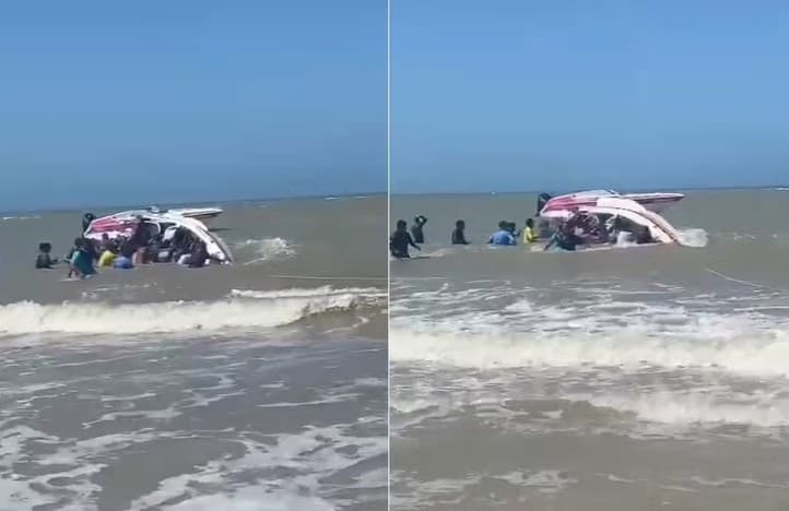 Passeios turísticos são suspensos nas cidades de Rio do Fogo e Touros após acidente com lancha; duas pessoas morreram