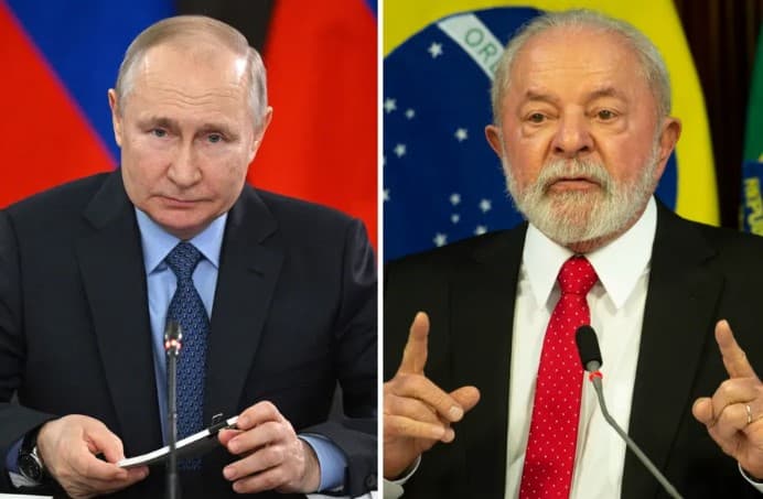 Putin liga para Lula e discute proposta de paz para guerra na Ucrânia e temas que serão debatidos na cúpula dos BRICS