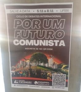 UFRN será palco de evento por "um futuro comunista"