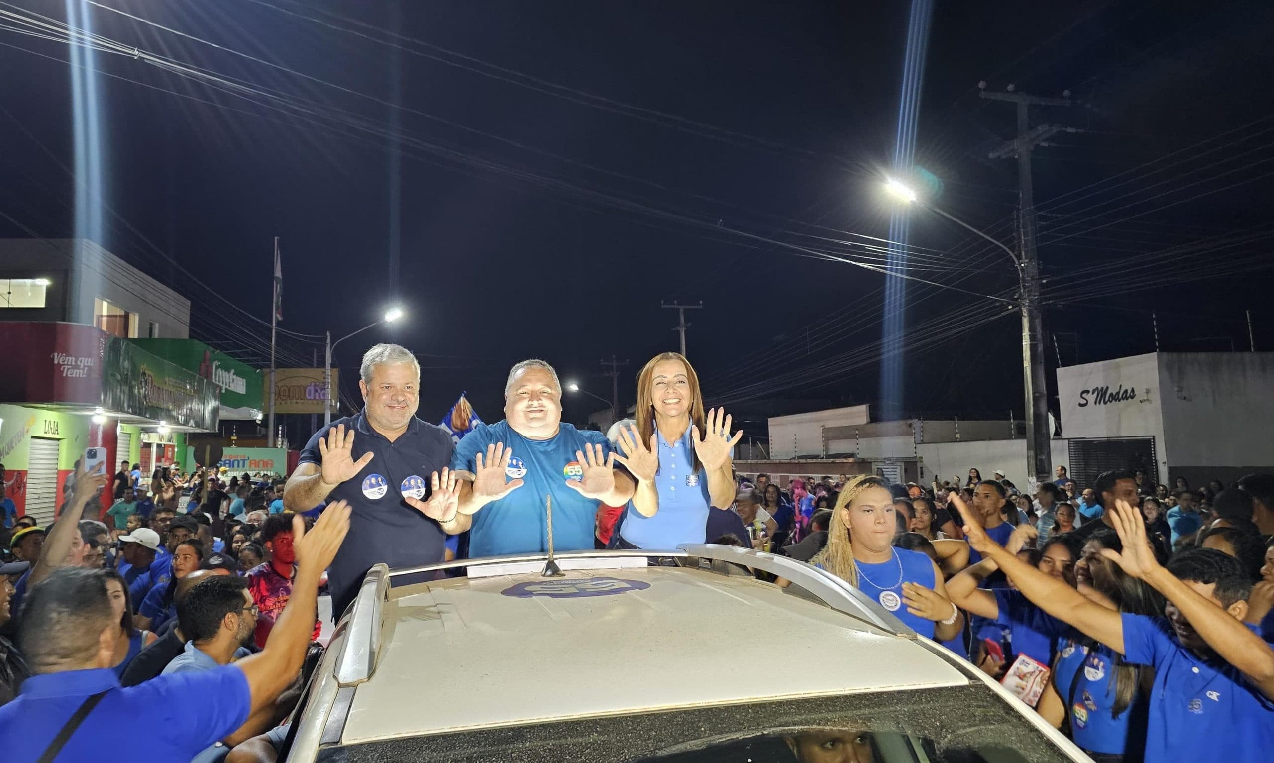 Nação Azul invade as ruas e Ceará-Mirim diz sim para Antônio Henrique e Professora Margareth