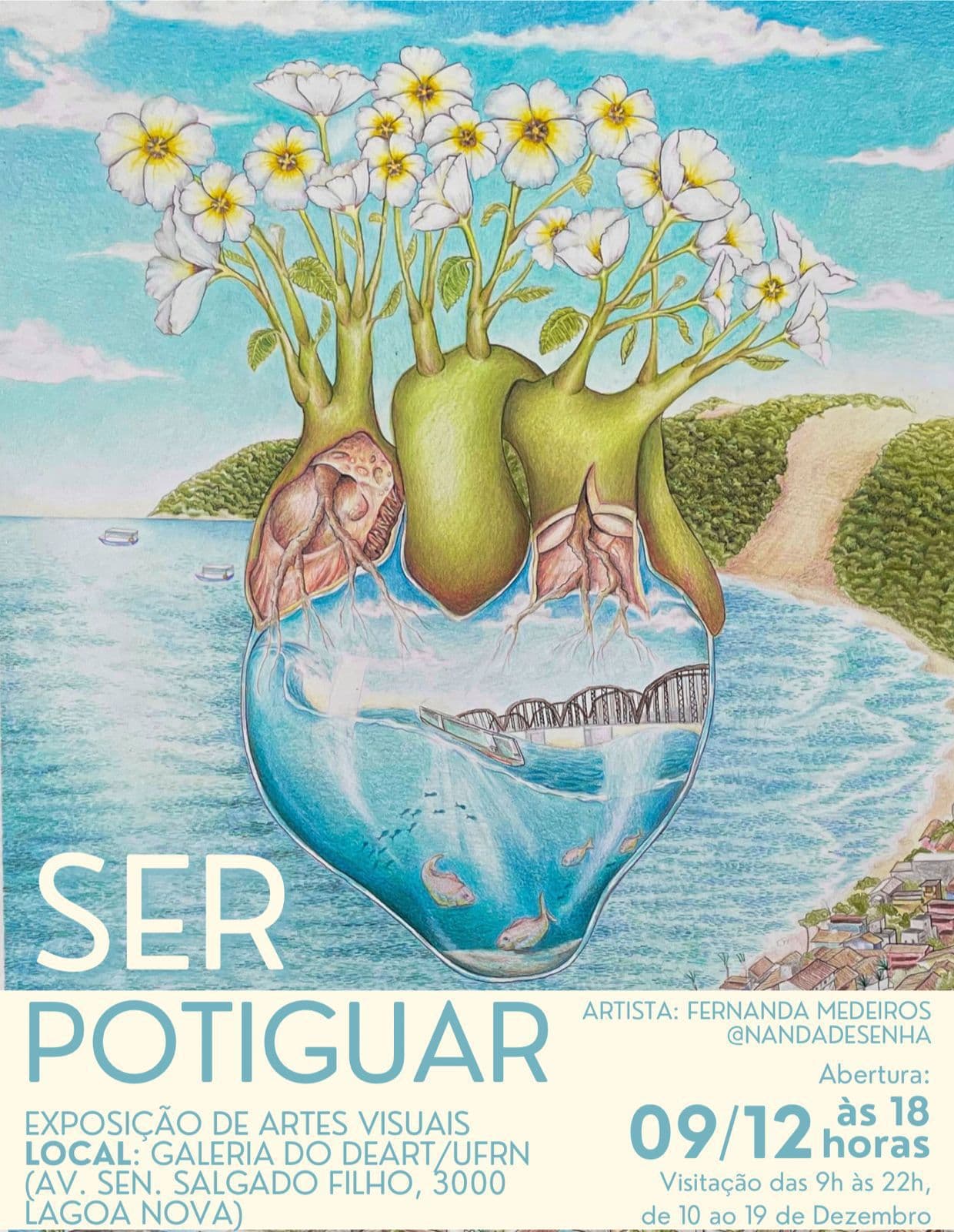 Fernanda Medeiros apresenta a exposição ‘Ser Potiguar'