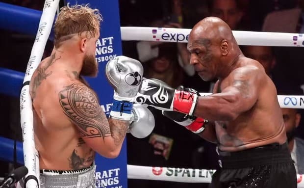 Mike Tyson perde para Jake Paul em retorno ao boxe; lenda do esporte não lutava profissionalmente há quase 20 anos