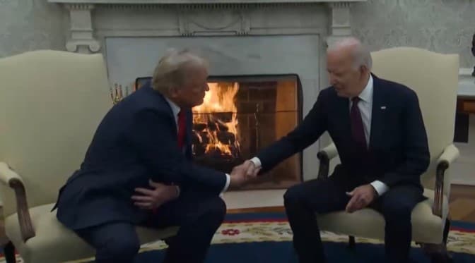 Joe Biden recebe Donald Trump na Casa Branca; líderes falam em “transição suave”