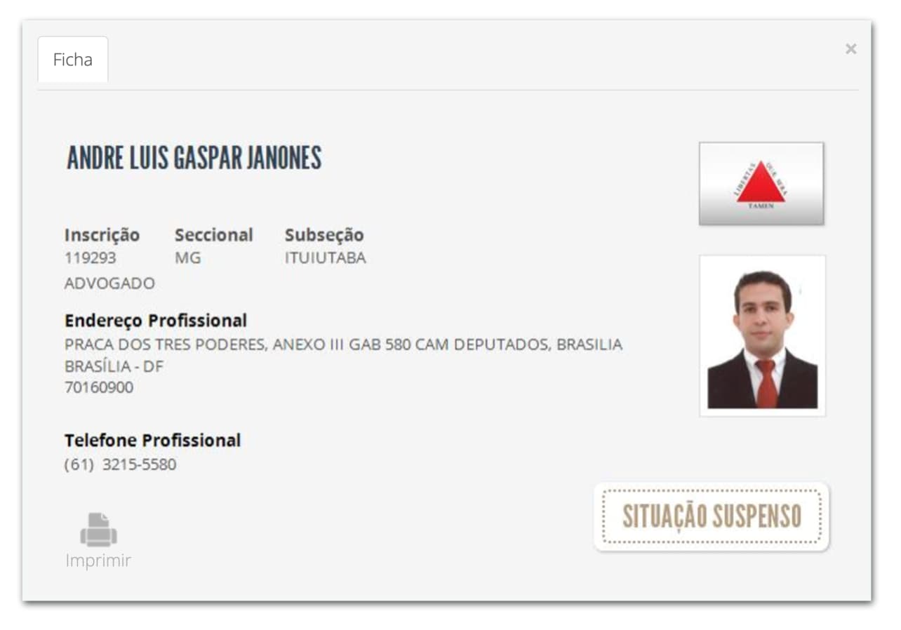 Janones usa cadastro suspenso da OAB em ação para extinguir PL