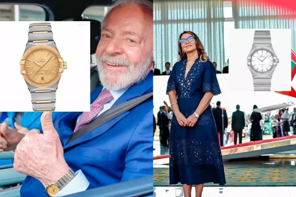 Relógios de luxo de Lula e Janja custam mais de R$70 mil