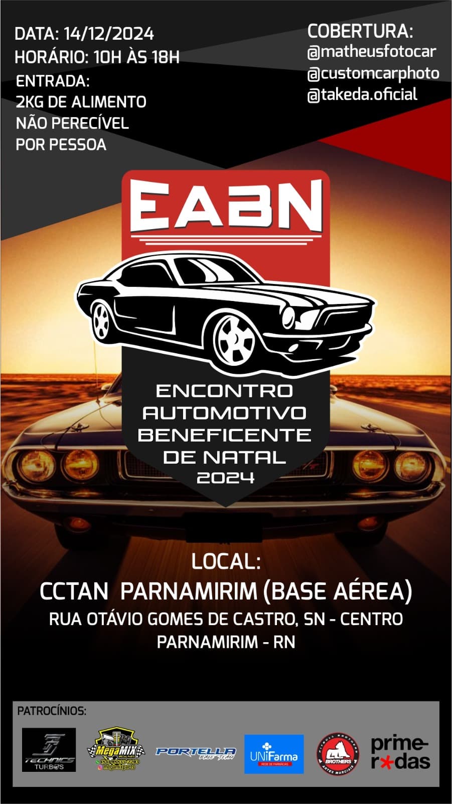 Vem aí a sétima edição do Encontro Automotivo Beneficente