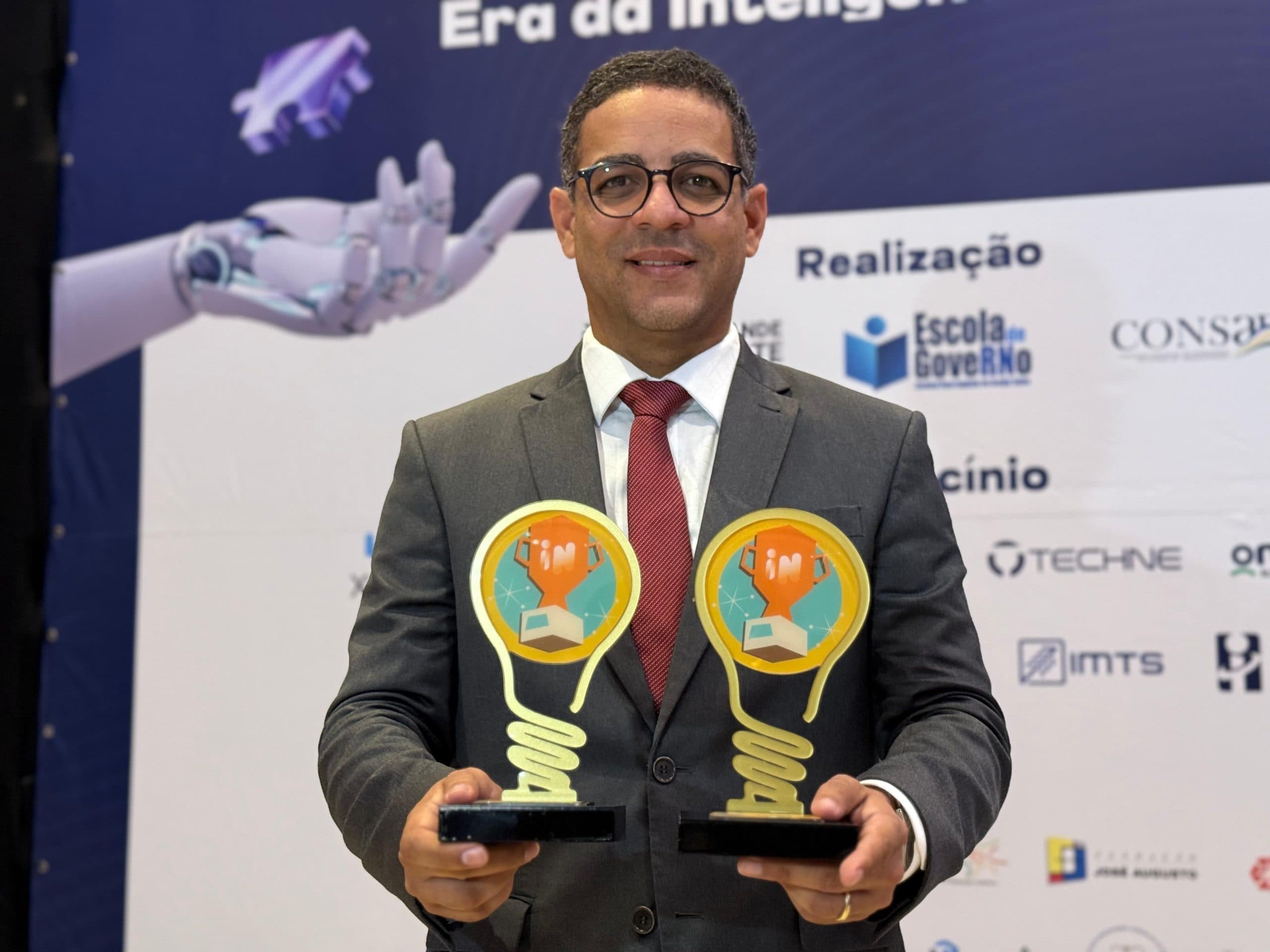 Wolney França comemora mais um prêmio à frente da Câmara Municipal de Parnamirim: Inova RN 2024