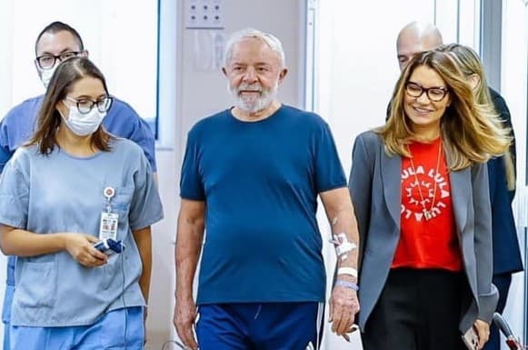 Lula chega ao 6º dia internado com evolução e expectativa de alta