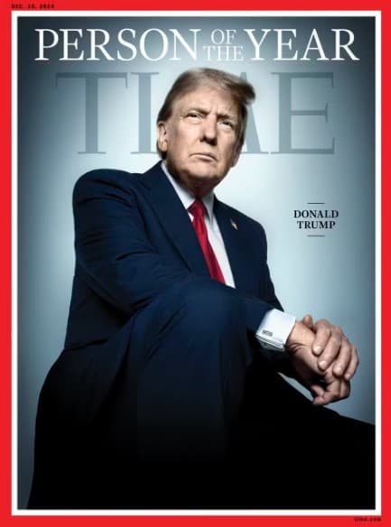Donald Trump é novamente eleito “Personalidade do Ano” pela revista Time