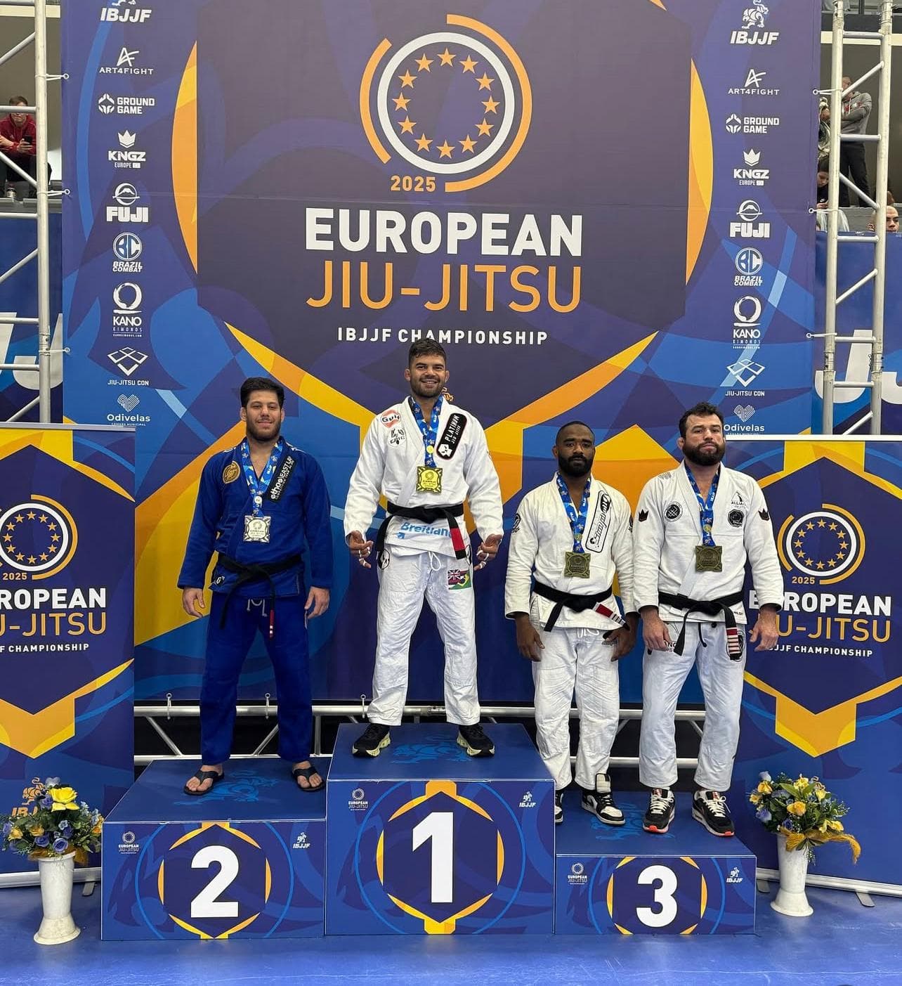 Representando o RN, Horlando Monteiro é Campeão Europeu de Jiu-Jitsu 2025 na categoria e 3º colocado no absoluto