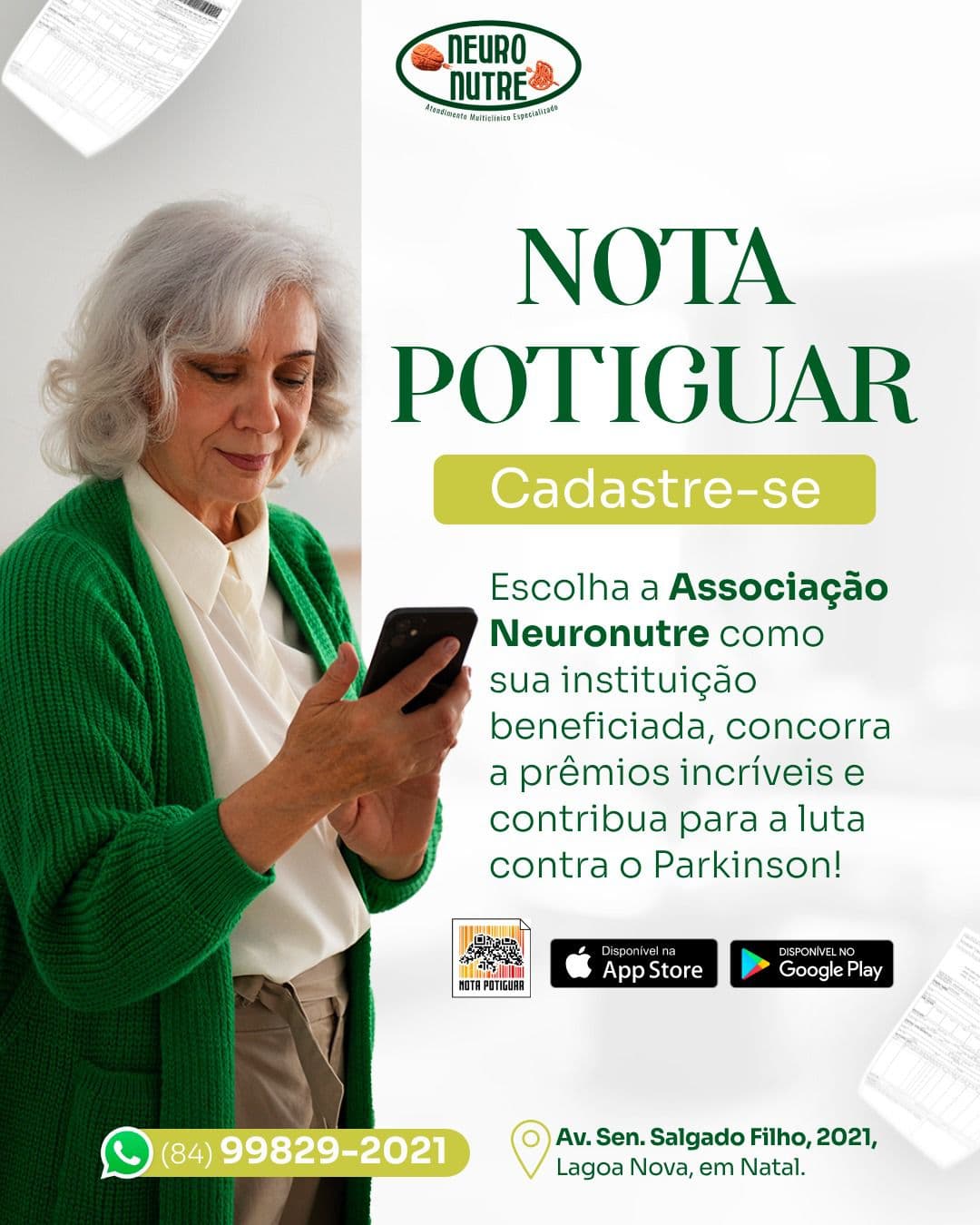 SOLIDARIEDADE: Associação Neuronutre que atua no tratamento contra o Parkinson está no “Nota Potiguar”