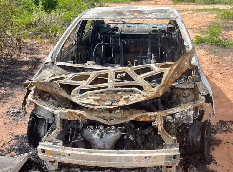 Motorista por aplicativo é feito refém durante assalto e tem carro incendiado na Grande Natal