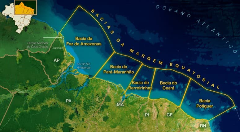 EXPLORAÇÃO DE PETRÓLEO: Leilão da ANP em junho terá 65 blocos na Margem Equatorial; 17 estão na Bacia Potiguar