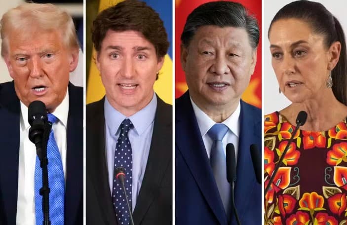 Canadá, China e México anunciam novas taxas a produtos dos EUA, em resposta a ‘tarifaço' de Trump