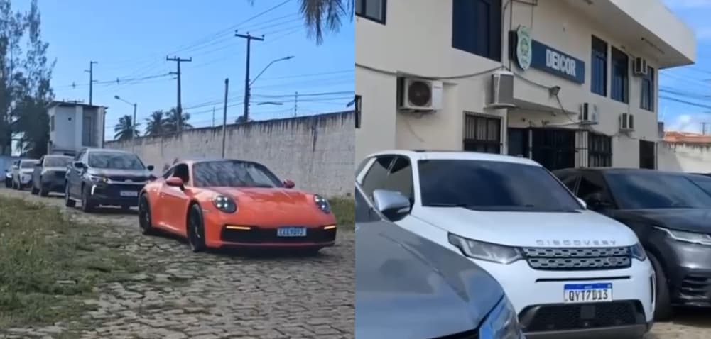 Morador envolvido em operação da polícia ostentava na garagem 2 Porsches e 2 Land Rovers