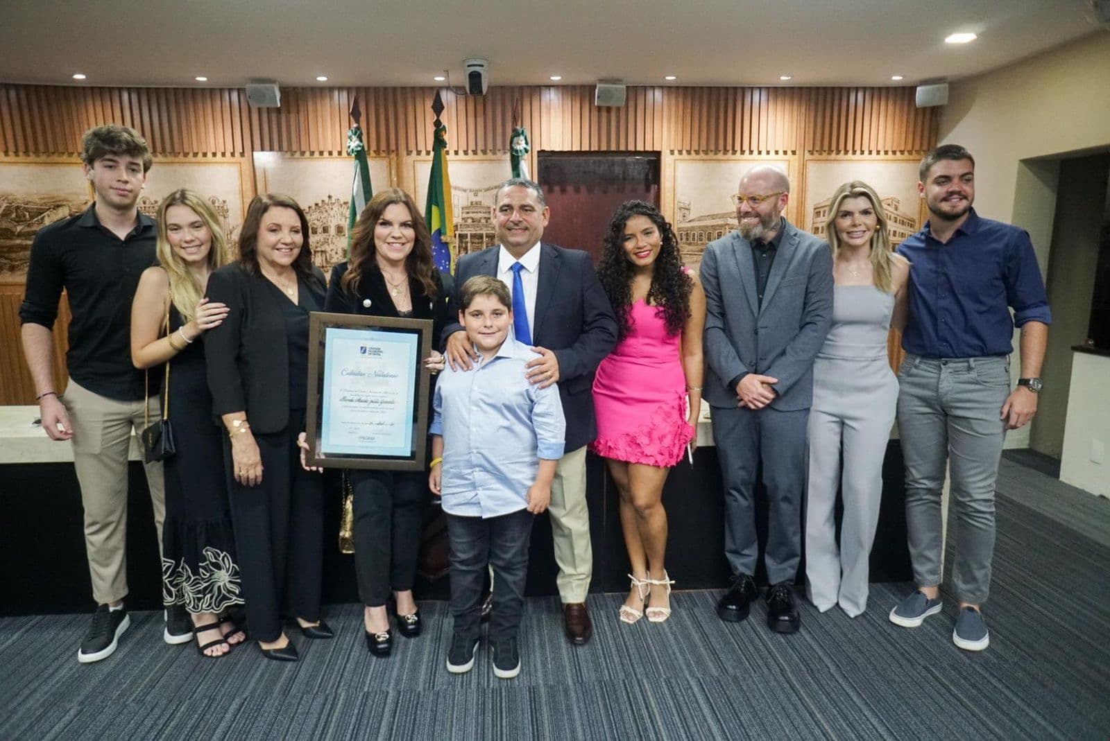 Câmara Municipal de Natal concede título de cidadã natalense à empresária Brenda Justiz