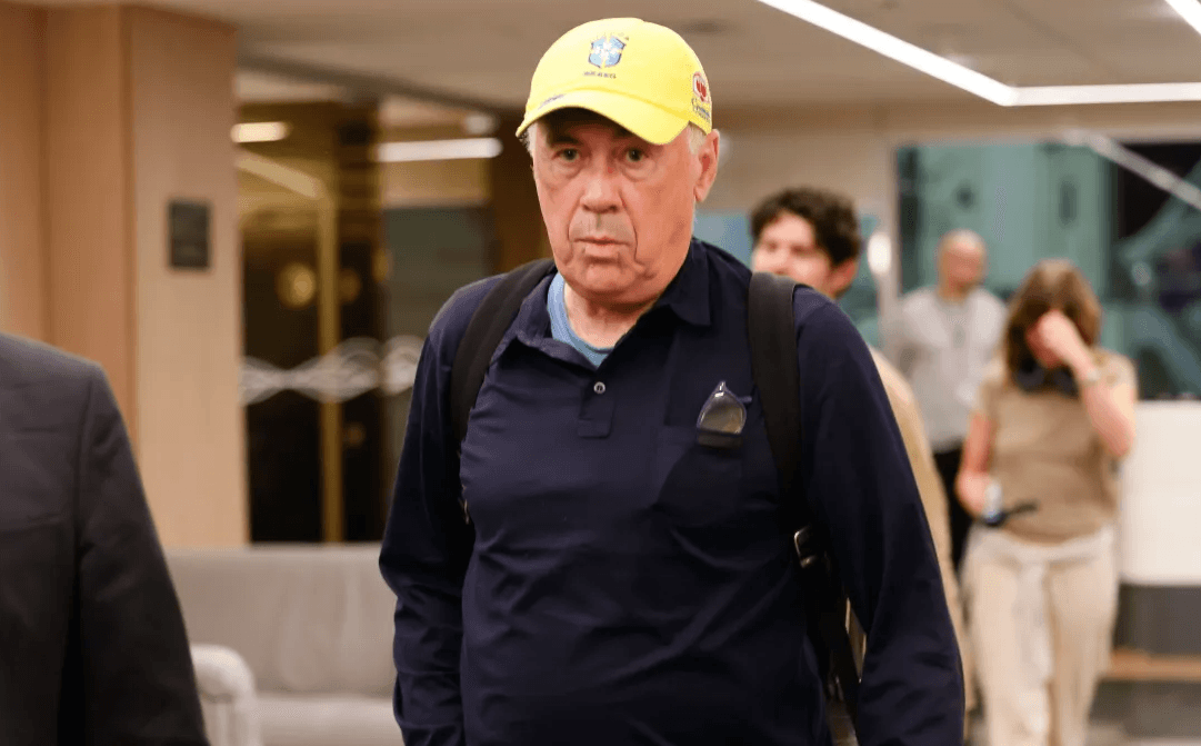 Carlo Ancelotti chega ao Rio para assumir a seleção brasileira