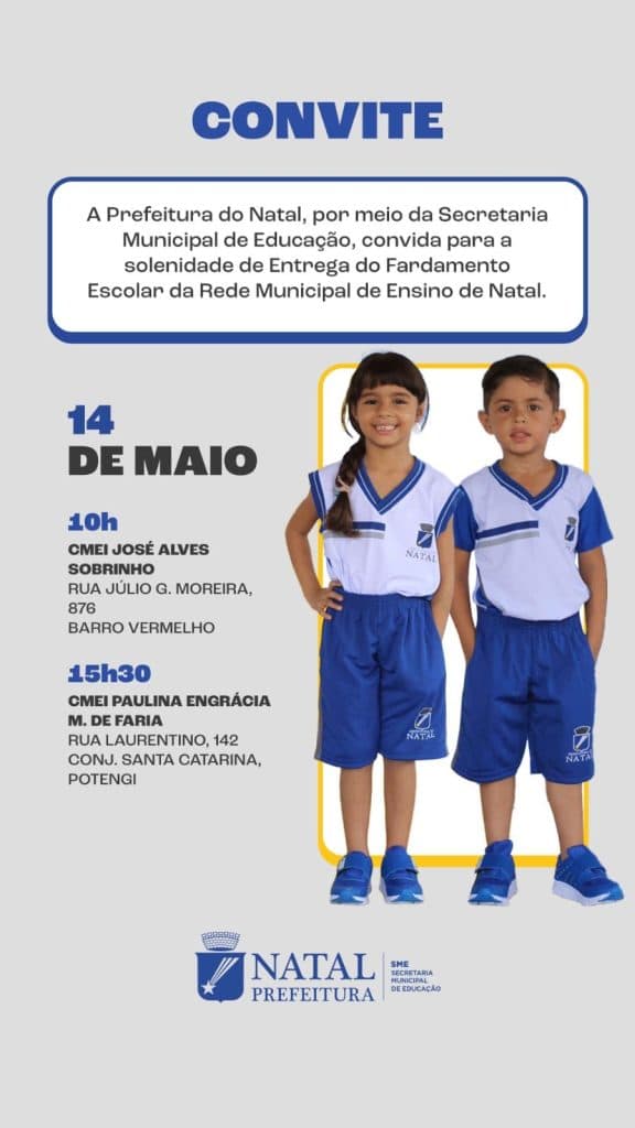 Prefeitura do Natal inicia distribuição do fardamento escolar