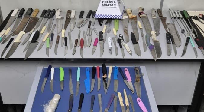 PM apreende 251 objetos cortantes no show da Lady Gaga em Copacabana