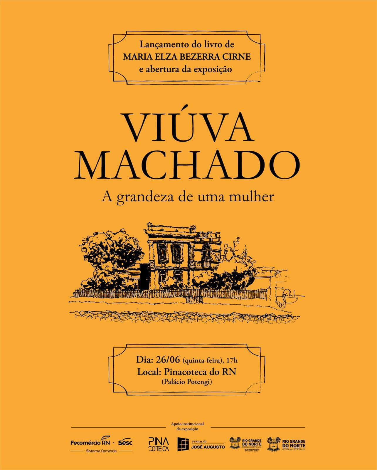 Exposição e lançamento do livro "Viúva Machado" celebram o legado de uma mulher que transformou a história de Natal