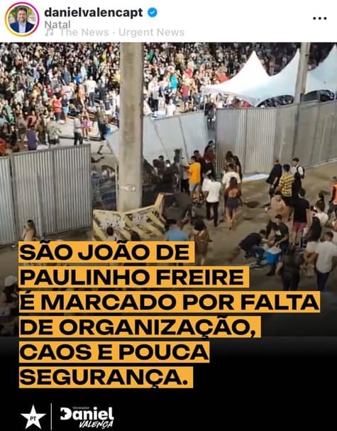 TINHA QUE SER ELE: Daniel Valença mostra mais uma vez que torce para que dê tudo errado