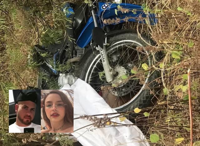 Casal morre em acidente de moto na RN-117, em Paraná; criança de 4 anos ficou ferida