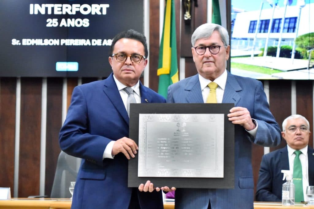 Assembleia Legislativa do RN homenageia em Sessão Solene o grupo Interfort por seus 25 anos de atividade empresarial