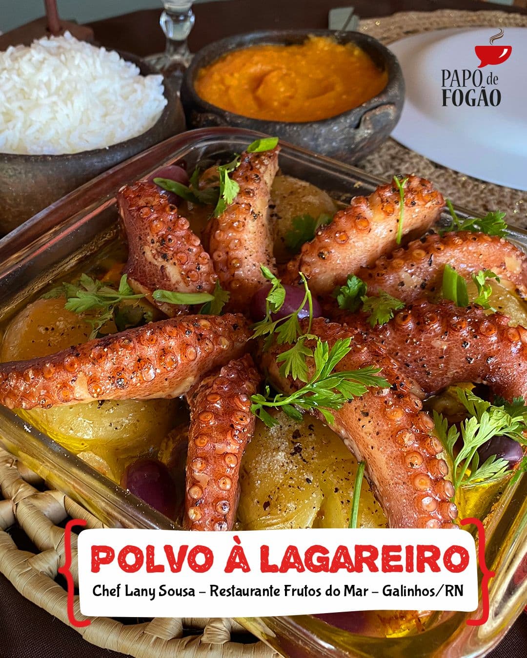 PAPO DE FOGÃO: Confira as receitas de Polvo à Lagareiro; e Bolinho de Chuva