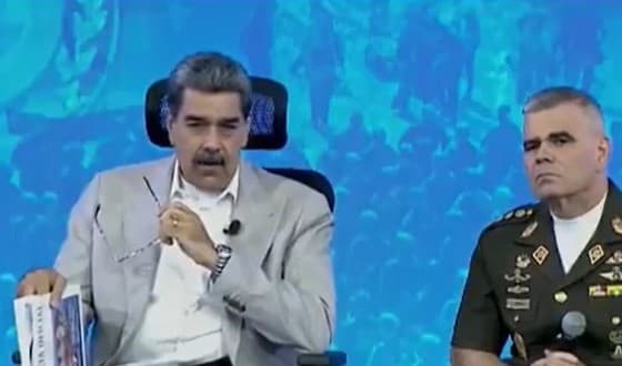 [VÍDEO] Ditador Nicolás Maduro reage a recompensa dos EUA por informações que levem à captura dele: "resposta pode ser o início do fim do império americano"