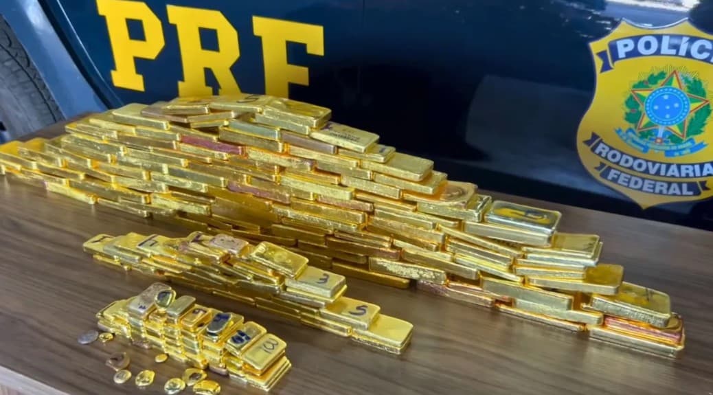 PRF fez duas maiores apreensões de ouro da história em menos de 48 horas