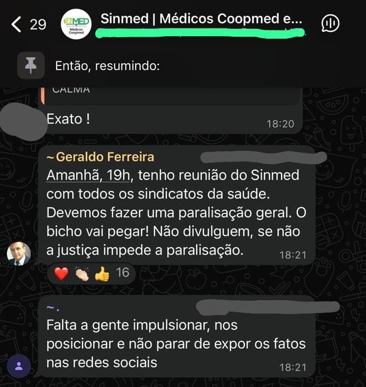 Presidente do Sinmed quer paralisar saúde de Natal para defender Cooperativa